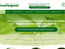 Tablet Screenshot of forevergreen.co.nz